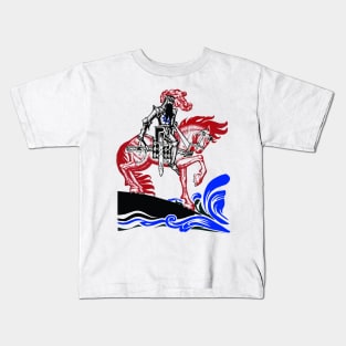 Knight on Horseback Kids T-Shirt